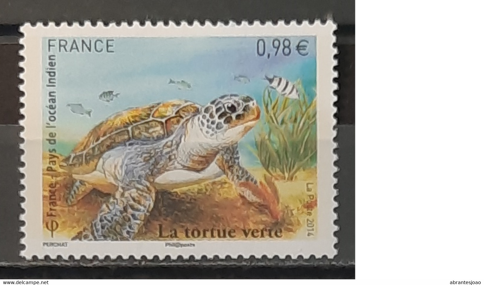 2014 - France - MNH - Protection Of Green Turtle - Complete Set Of 1 Stamp - Nuovi