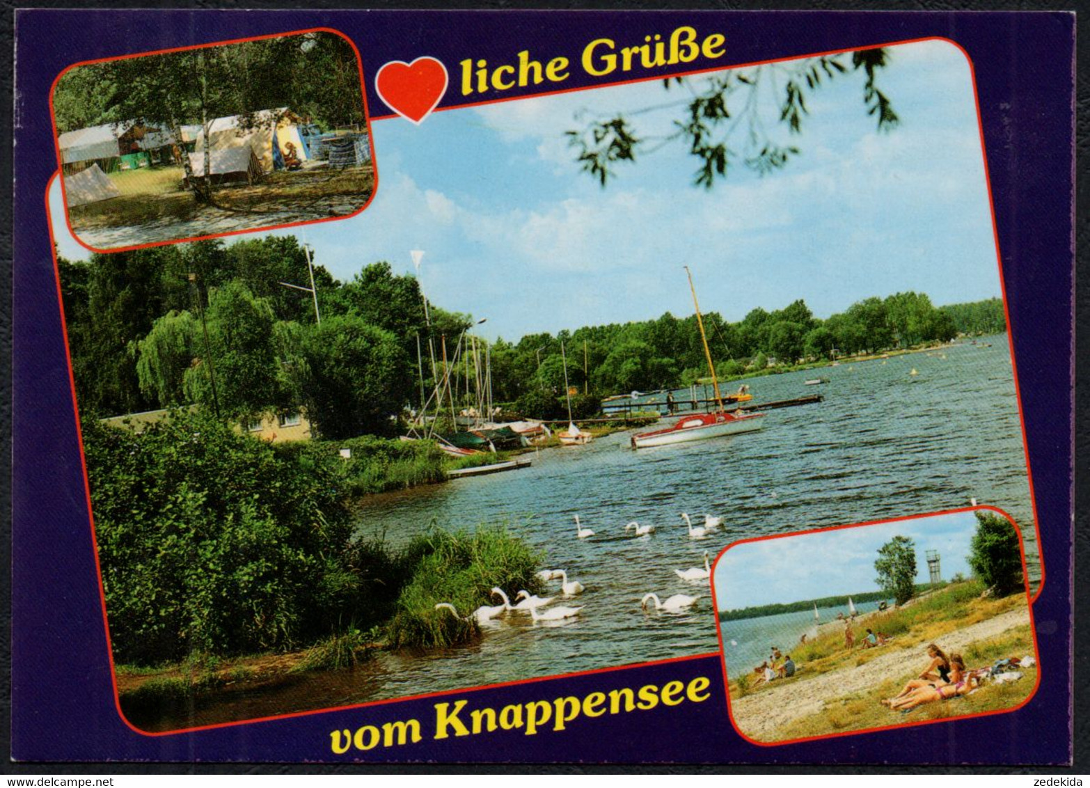 F5857 - Hoyerswerda Knappensee - Verlag Bild Und Heimat Reichenbach Qualitätskarte - Hoyerswerda