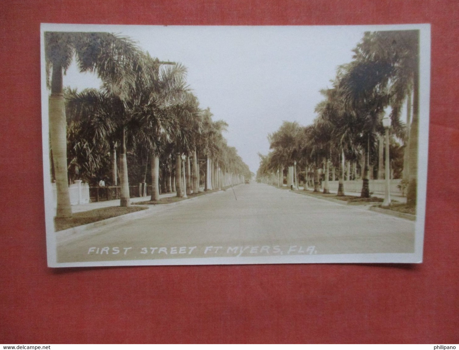 RPPC.  First Street.   Fort Myers Florida   Ref 5469 - Fort Myers