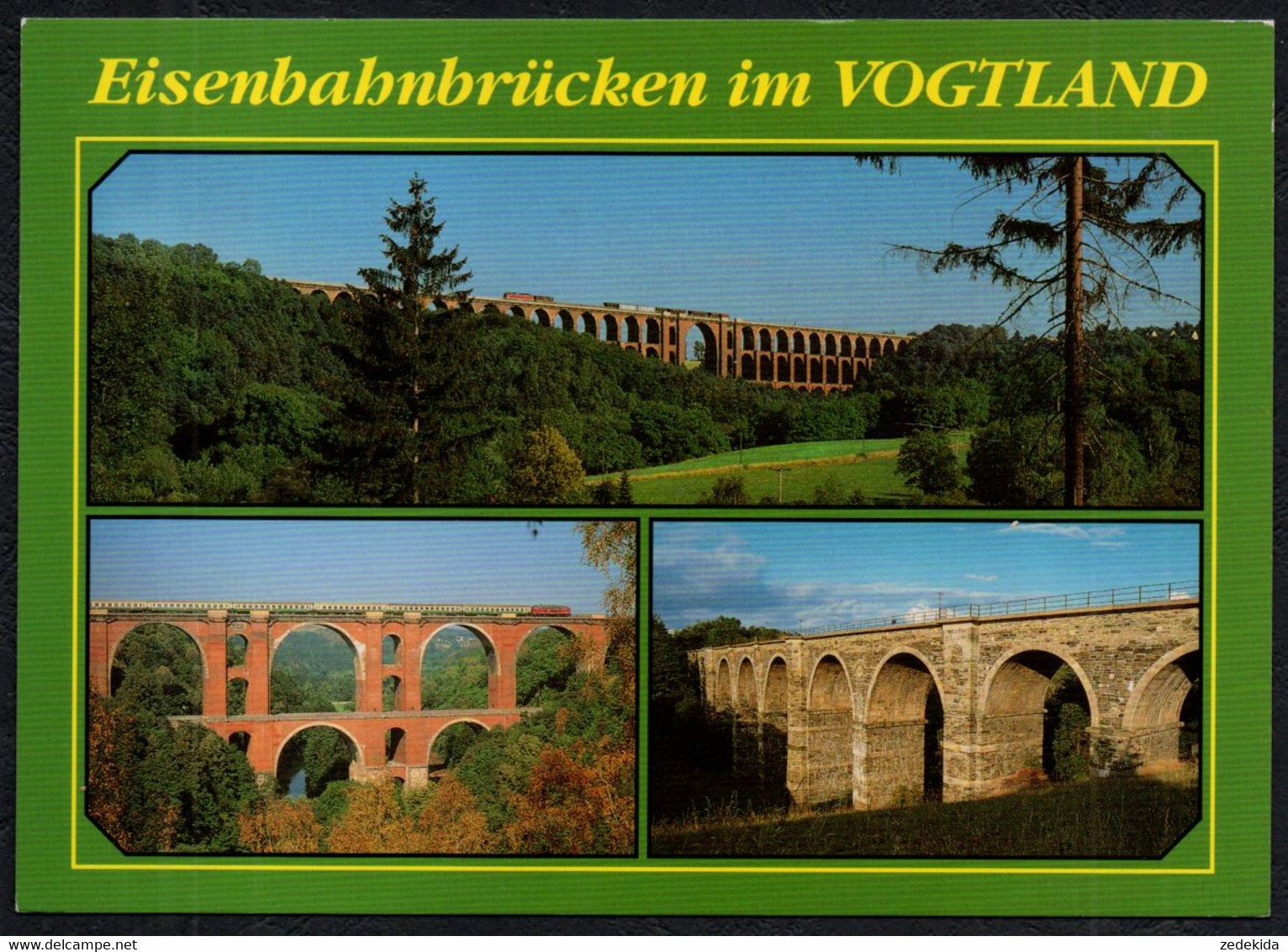 F5886 - TOP Vogtland Brücke Viadukt - Verlag Bild Und Heimat Reichenbach Qualitätskarte - Vogtland