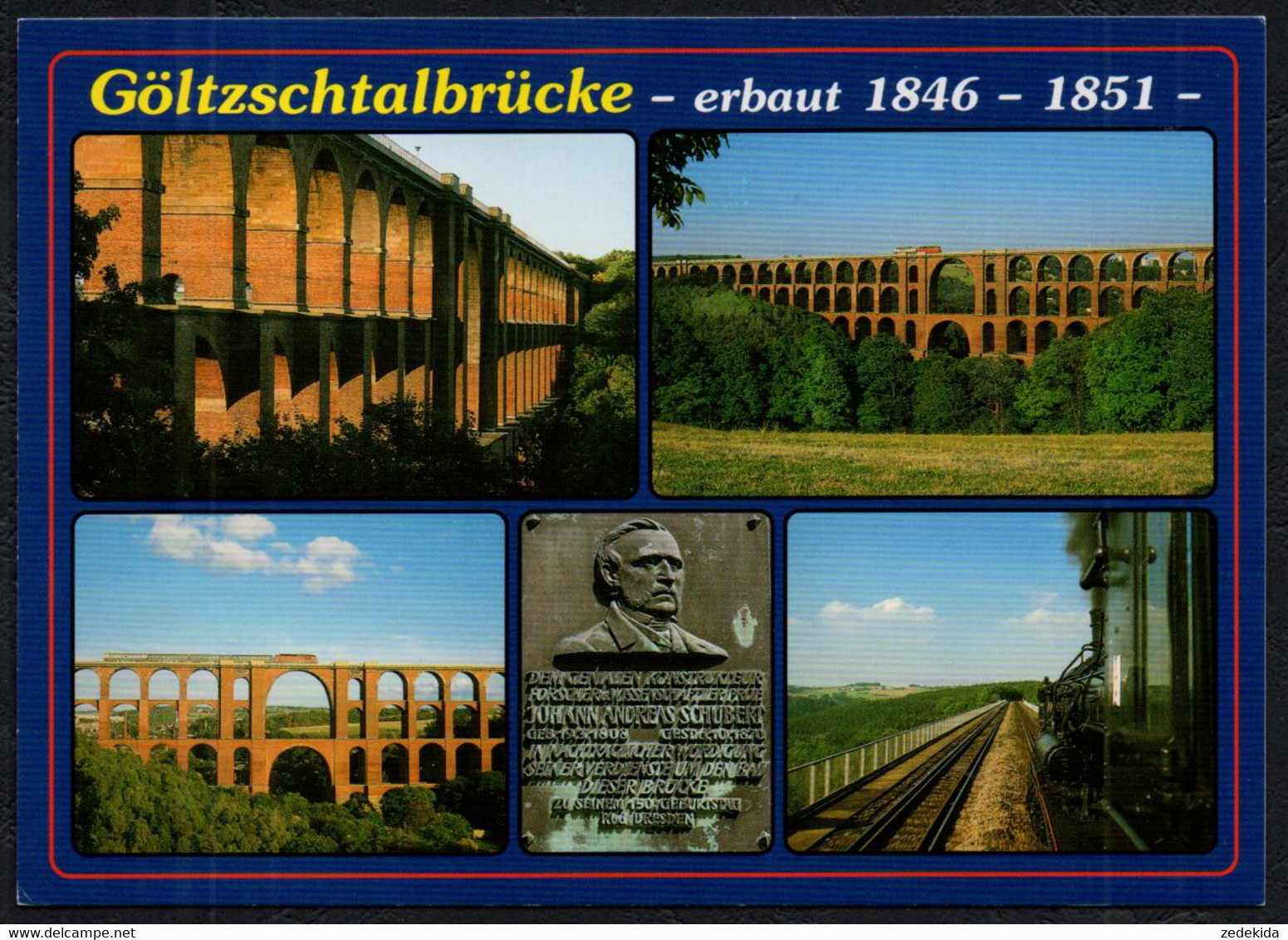 F5889 - TOP Göltzschtalbrücke Brücke Viadukt - Verlag Bild Und Heimat Reichenbach Qualitätskarte - Vogtland