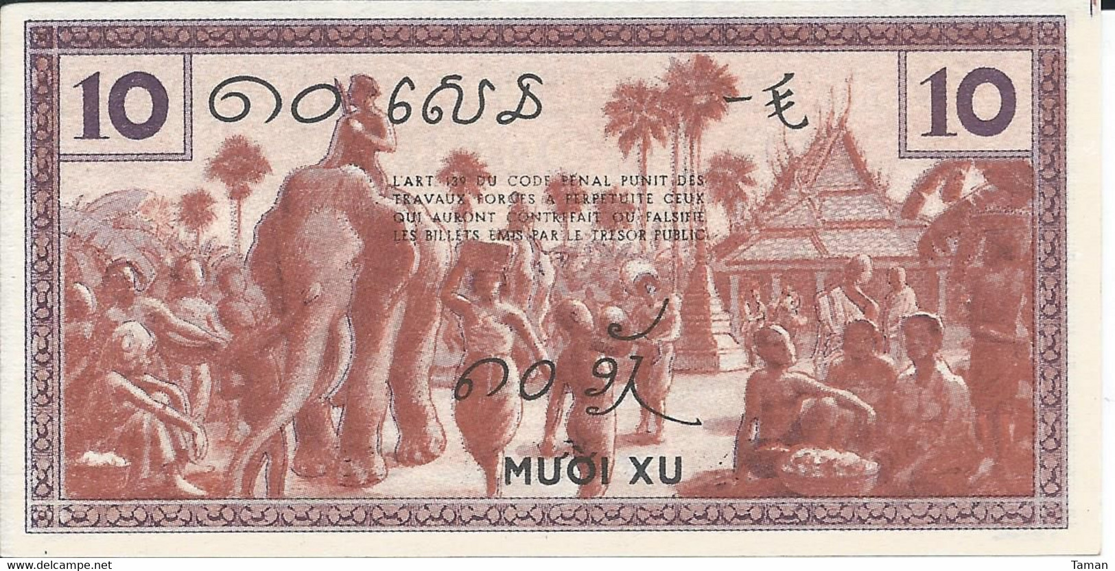 INDOCHINE   -  10 Cents   Nd(1939)      -- UNC --   Indochina - Indochine