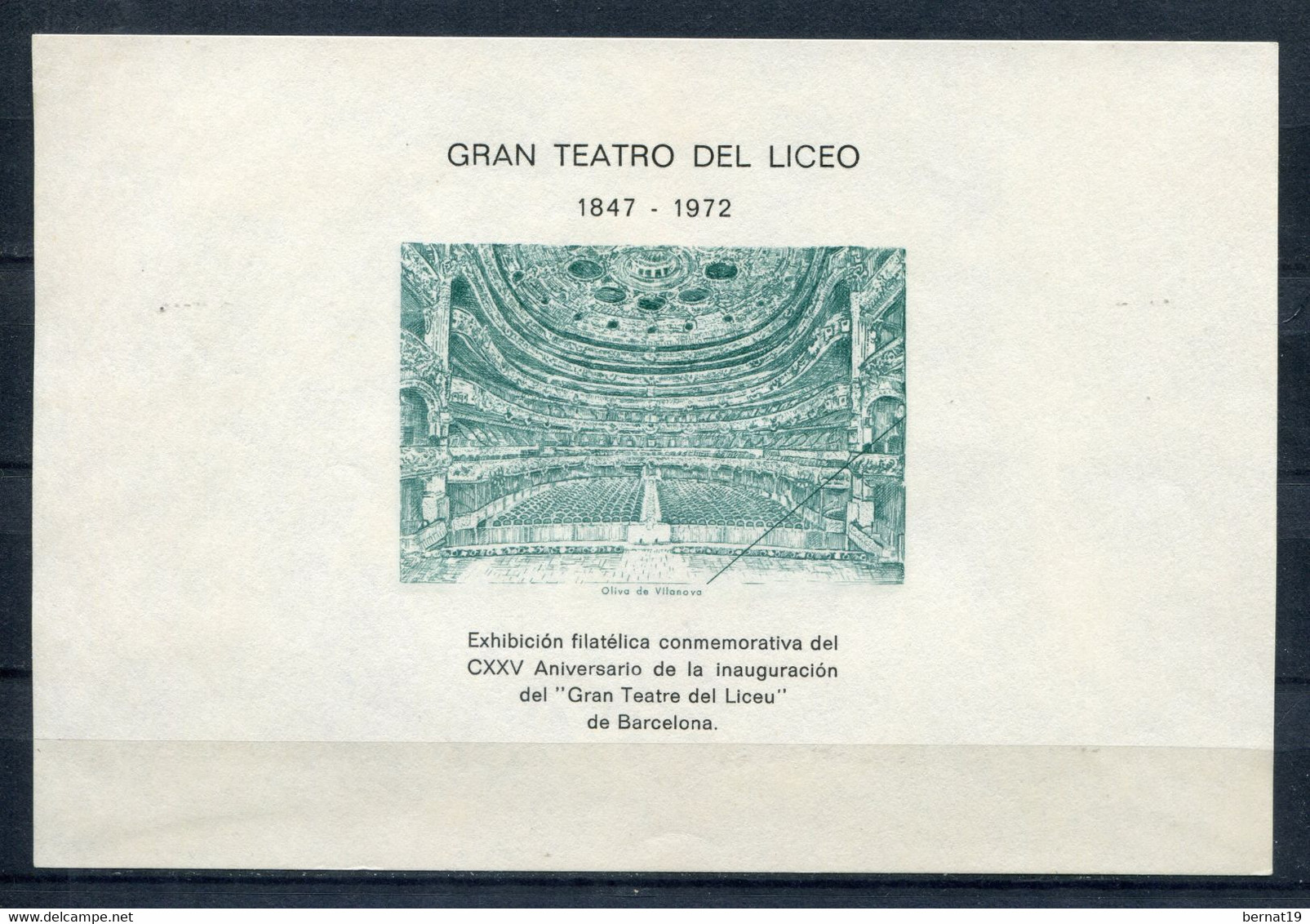 125 Aniversario Del Gran Teatro Del Liceo. - Commemorative Panes