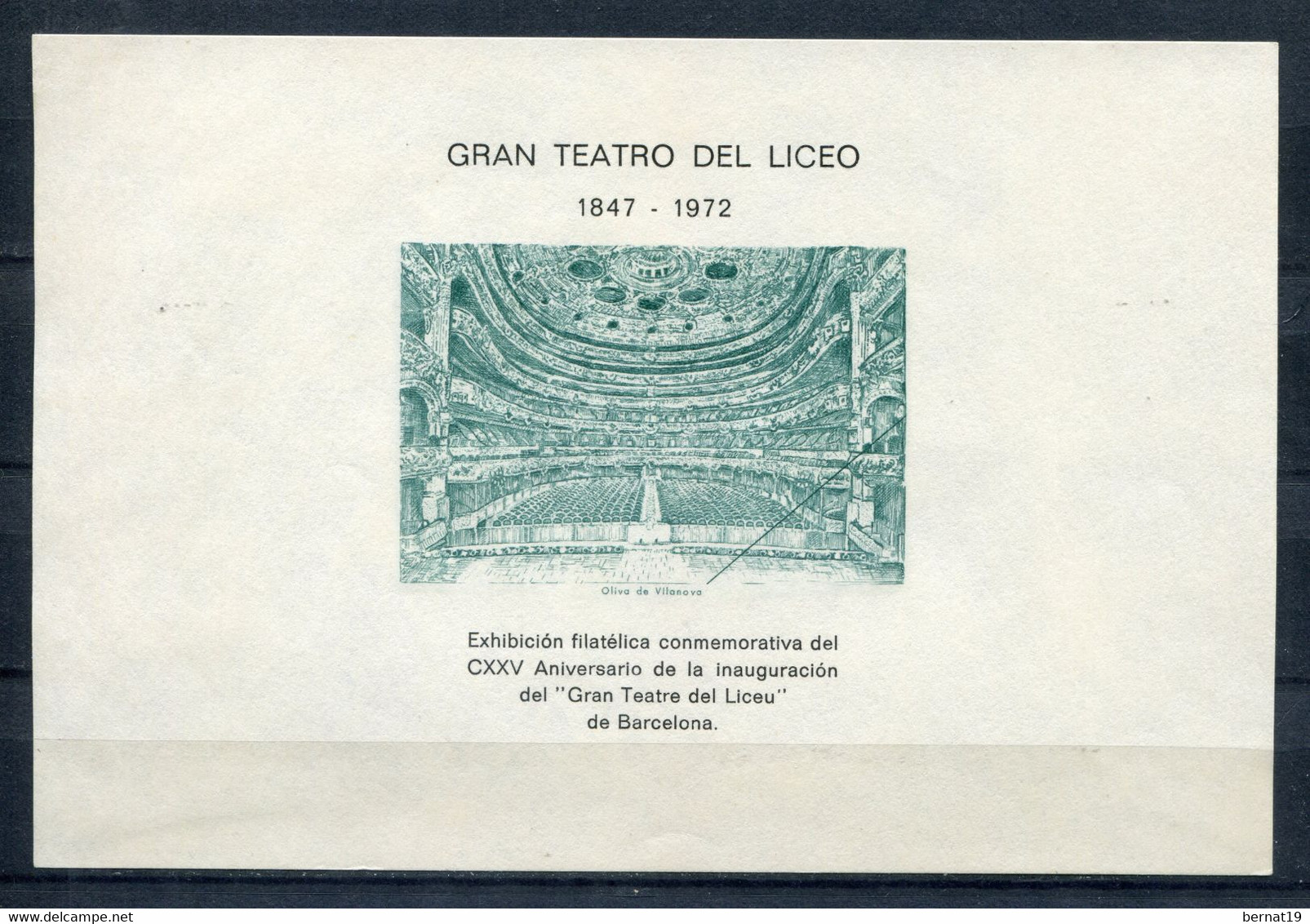 125 Aniversario Del Gran Teatro Del Liceo. - Feuillets Souvenir