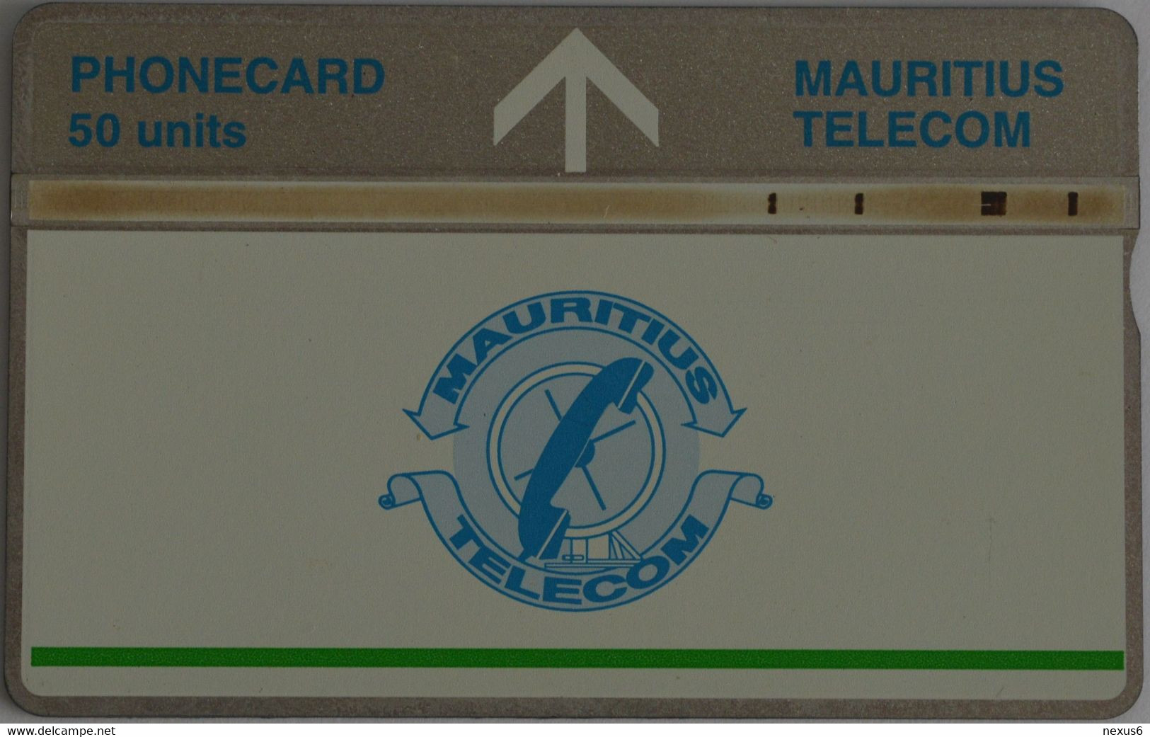 Mauritius - L&G - Telecom's Logo - With Green Line - 611A - 11.1996, 50Units, 25.000ex, Used - Mauritius