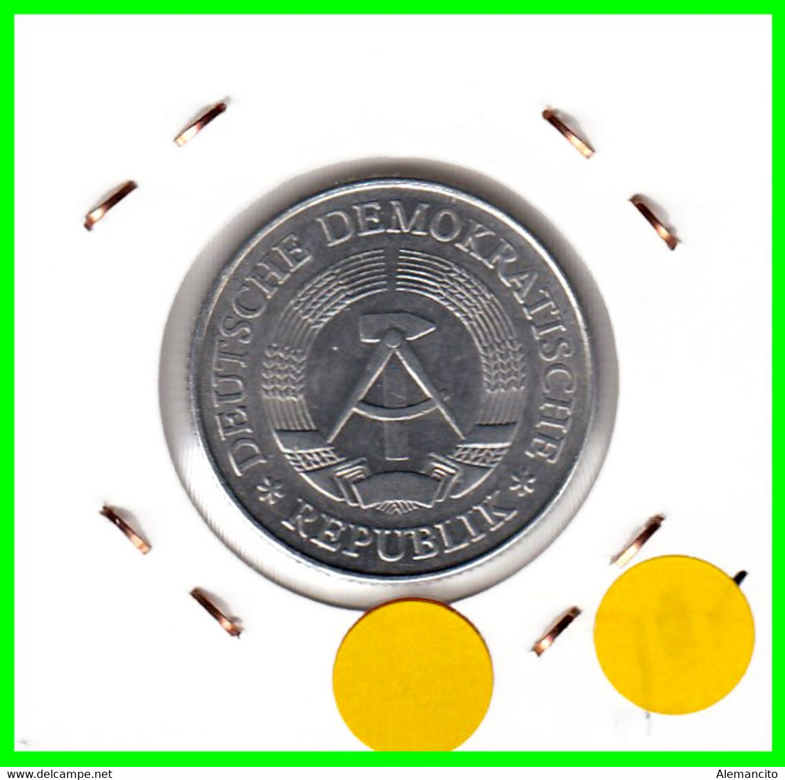 ( GERMANY ) AÑO 1975 REPUBLICA DEMOCRATICA DE ALEMANIA ( DDR ) MONEDAS DE 2-DM ALUMINIO - DE 27 mm. - 2 Marcos