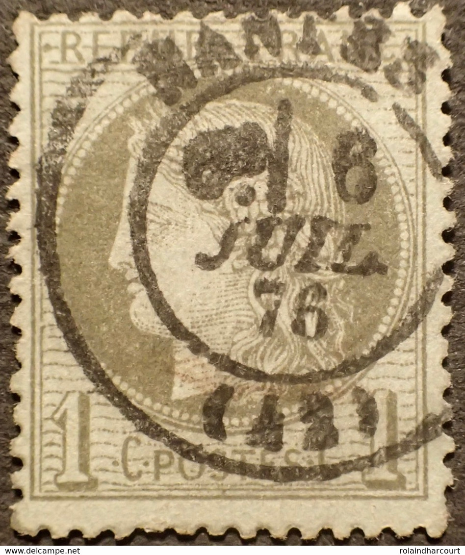 R1311/1542 - CERES N°50 - CàD De NANTES (Loire Inférieure) Du 6 JUILLET 1876 - Cote (2022) : 20,00 € - 1871-1875 Ceres