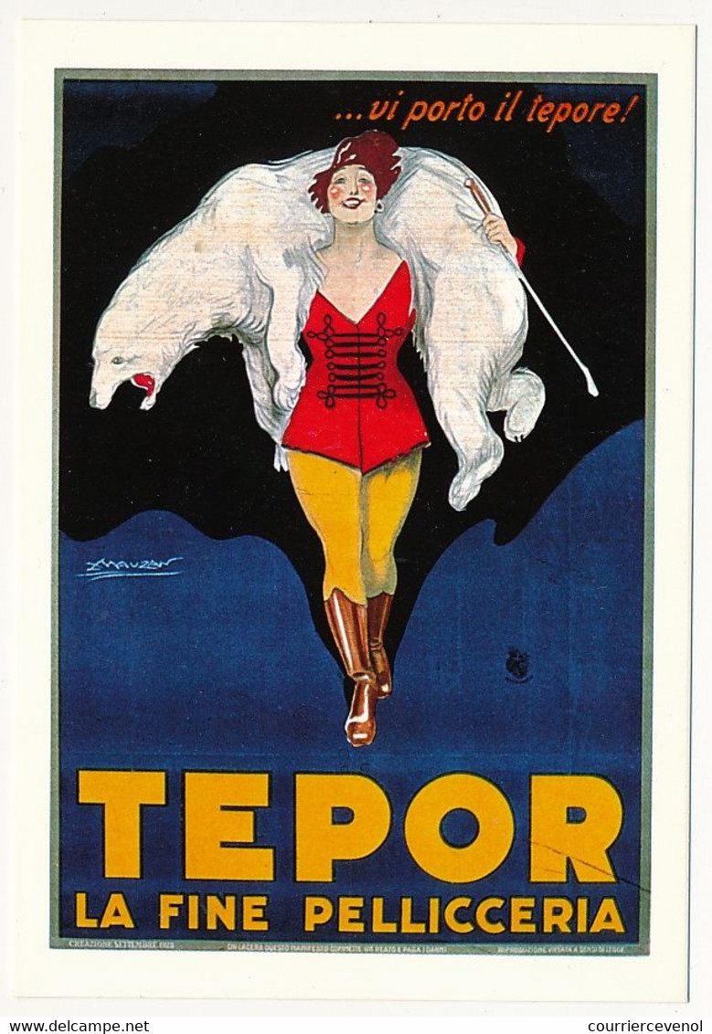 CPM - Illustrateur MAUZAN - Réédition "Affiche TEPOR - Fourrures" (1923) Pour Le Centenaire De Naissance De Mauzan - Mauzan, L.A.
