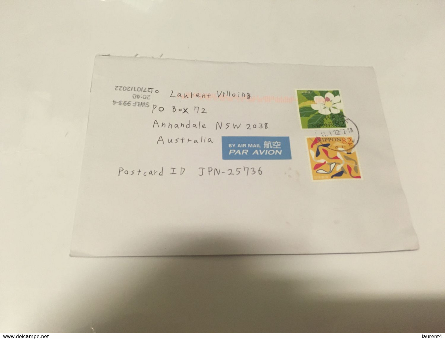 (3 F 43) Japan Letter Posted To Australia (during COVID-19 Pandemic Crisis) - Storia Postale