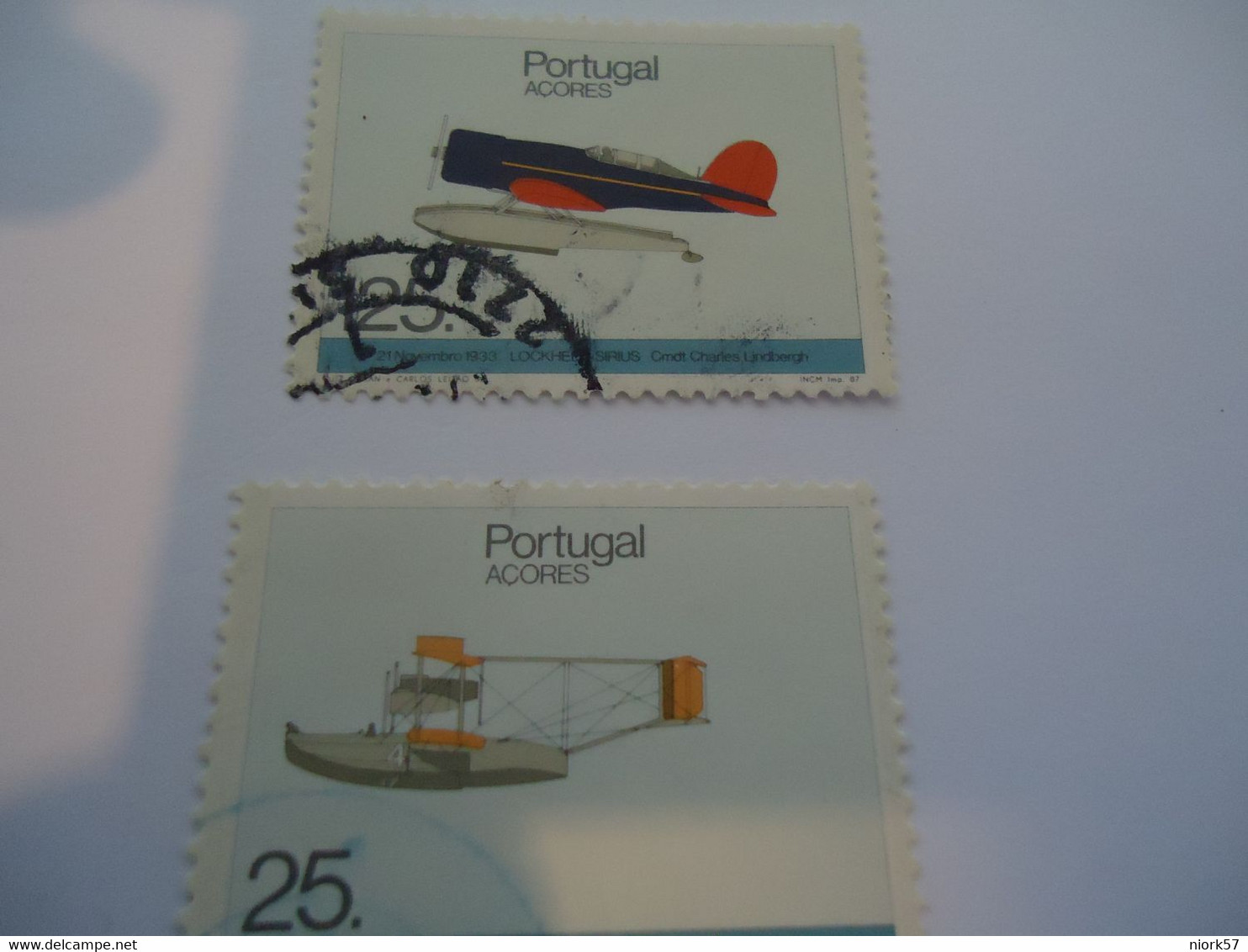 AZORES  USED STAMPS 2   AIRPLANES - Autres & Non Classés