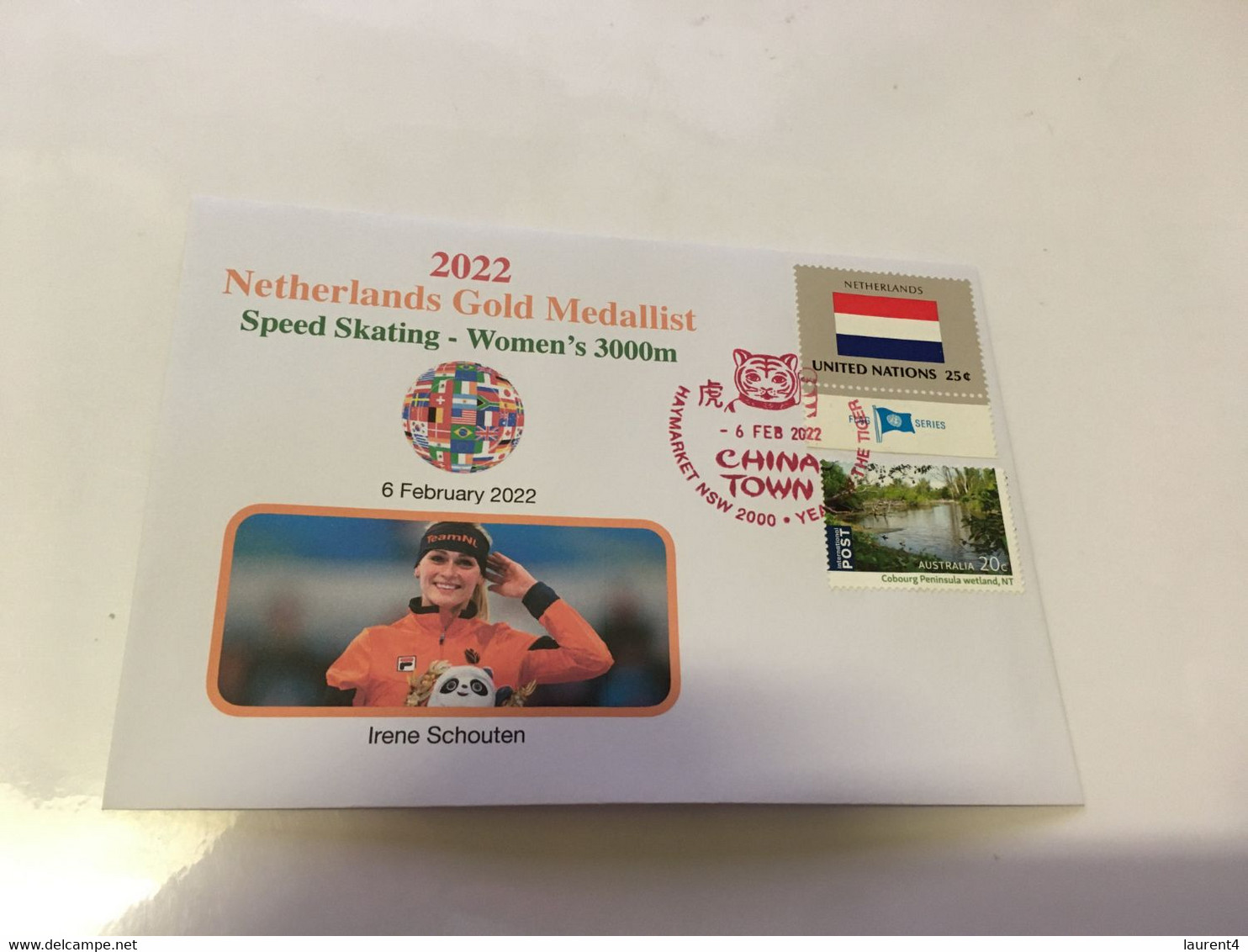 (3 F 41/A) Beijing 2022 Olympic Winter Games - Gold Medal To Netherlands - Irene Schouten - Winter 2022: Peking