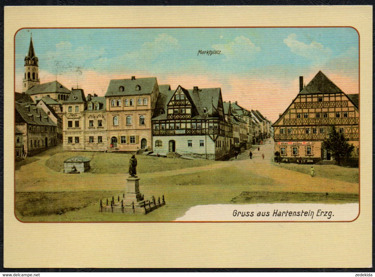 F5892 - TOP Hartenstein - Verlag Bild Und Heimat Reichenbach Qualitätskarte - Hartenstein