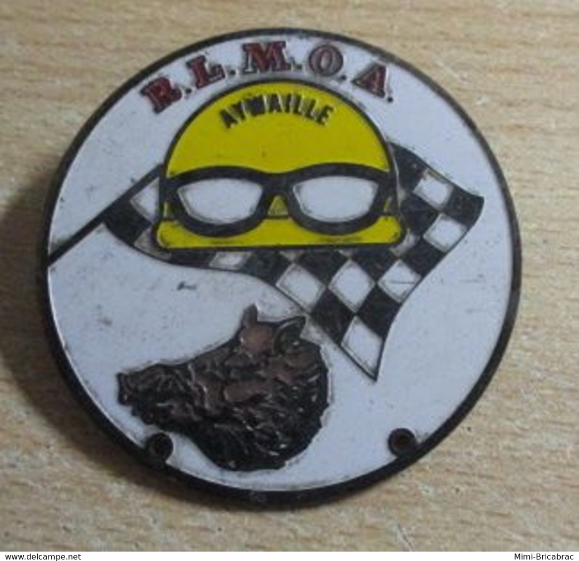 DIV222 Pas Pin's Mais BROCHE / Grande Broche Env 5 Cm  RALLYE AUTO ARDENNES SANGLIER ELMOA AYMAVILLE - Automobile - F1