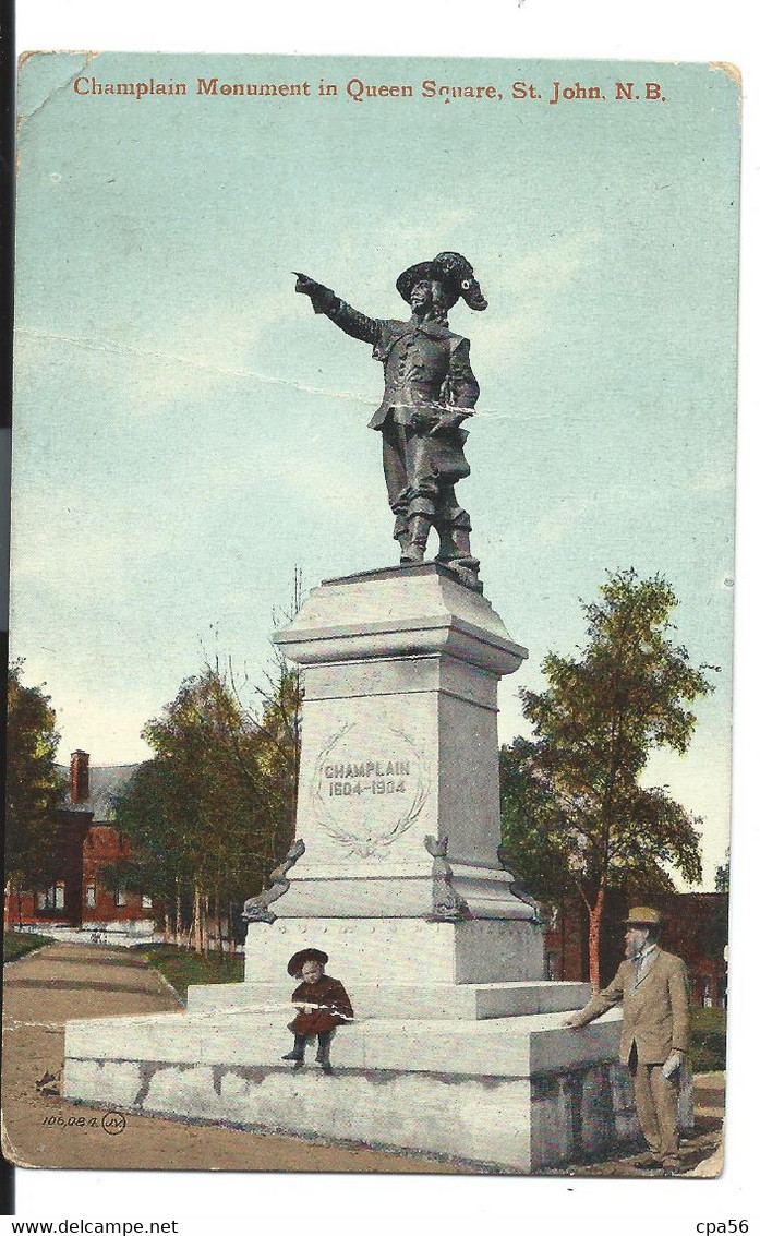 St JOHN - CHAMPLAIN Statue Monument - St. John