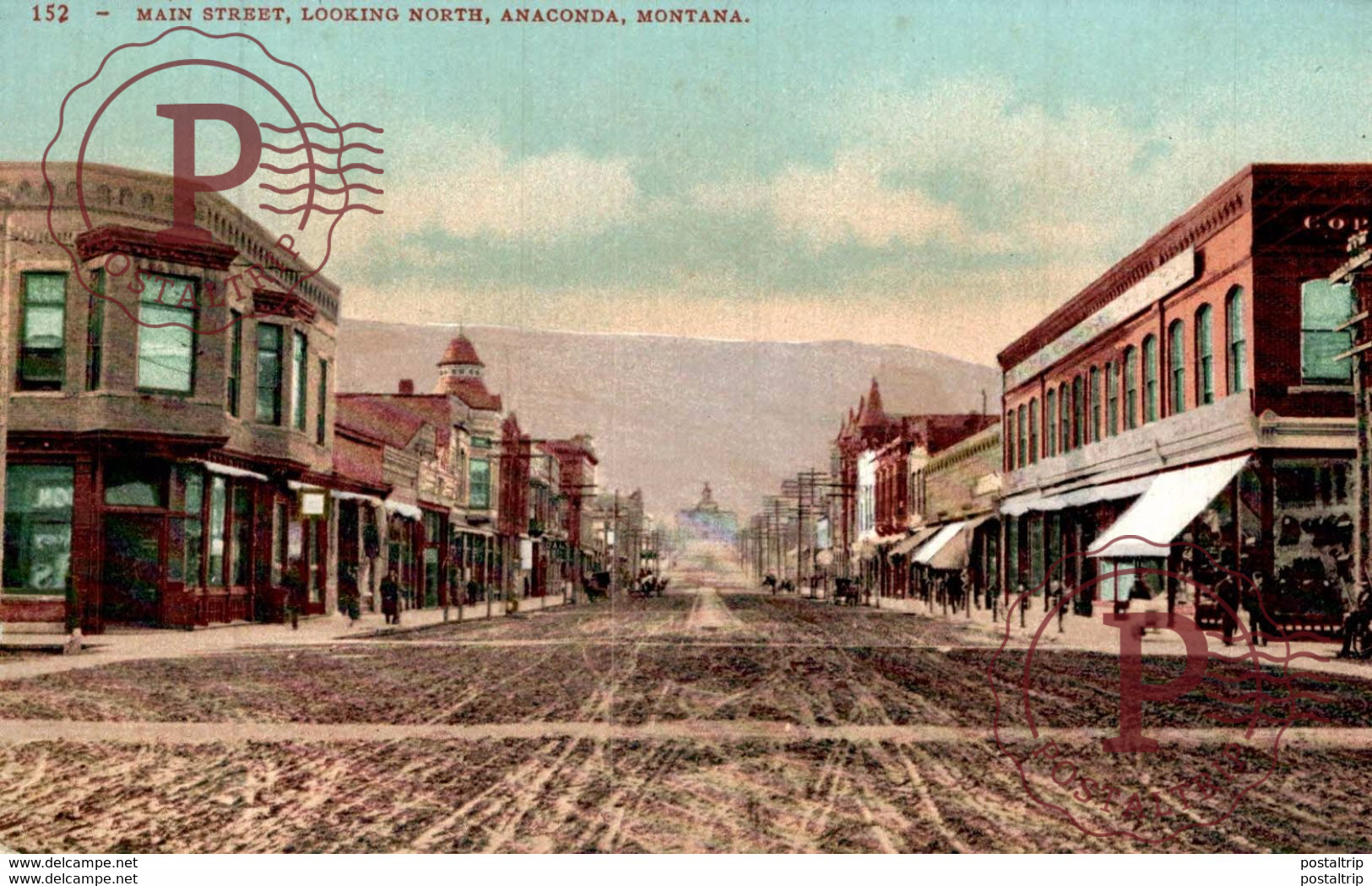 ANACONDA. MONTANA. MAIN STREET LOOKING NORTH - Anaconda