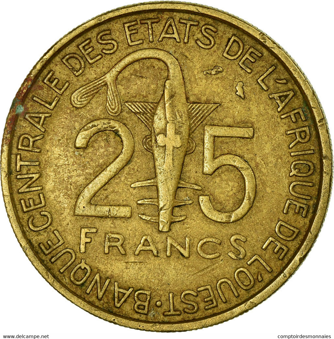 Monnaie, West African States, 25 Francs, 1971, Paris, TB+, Aluminum-Bronze, KM:5 - Côte-d'Ivoire