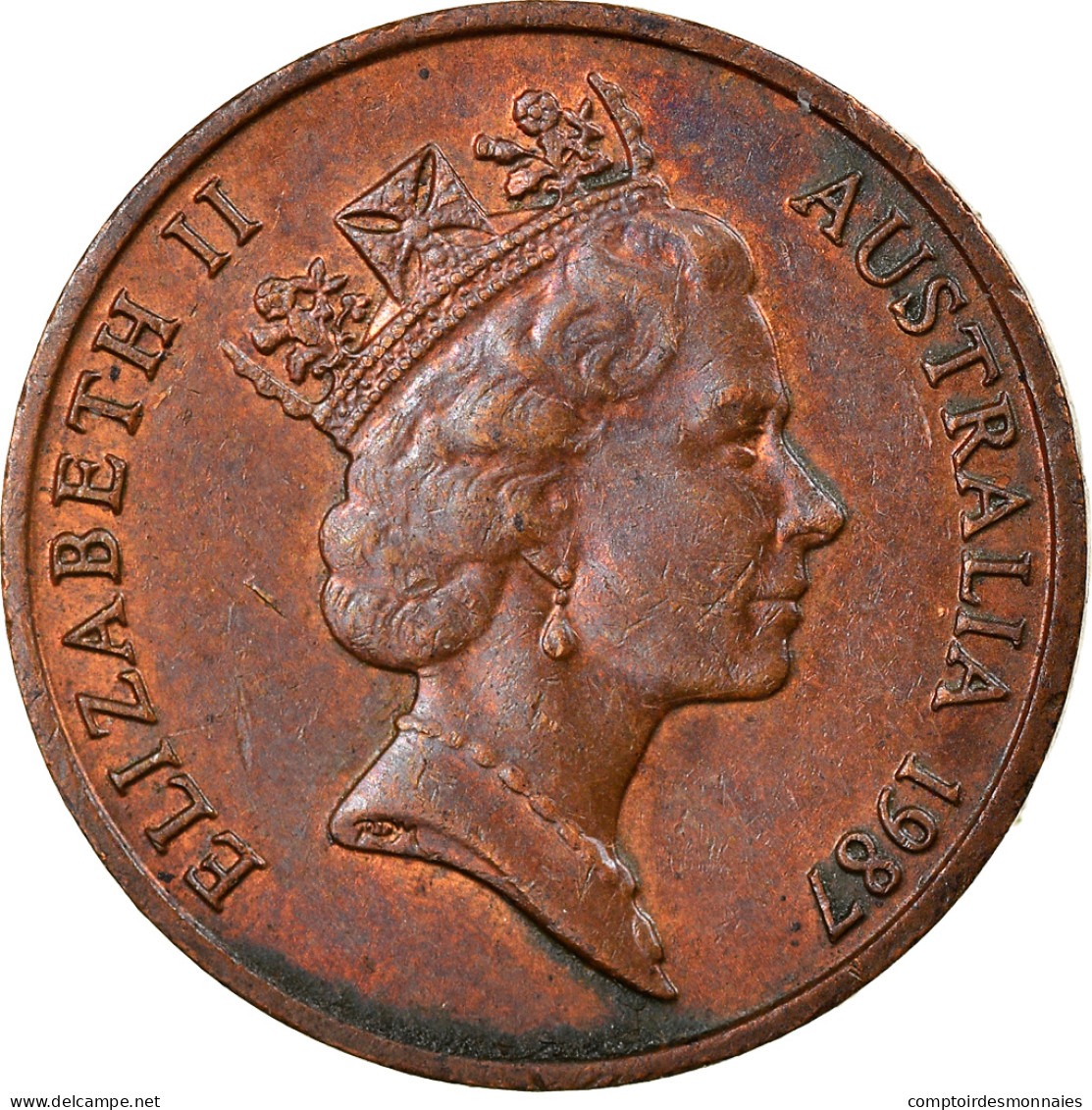 Monnaie, Australie, Elizabeth II, Cent, 1987, TTB, Bronze, KM:78 - Cent