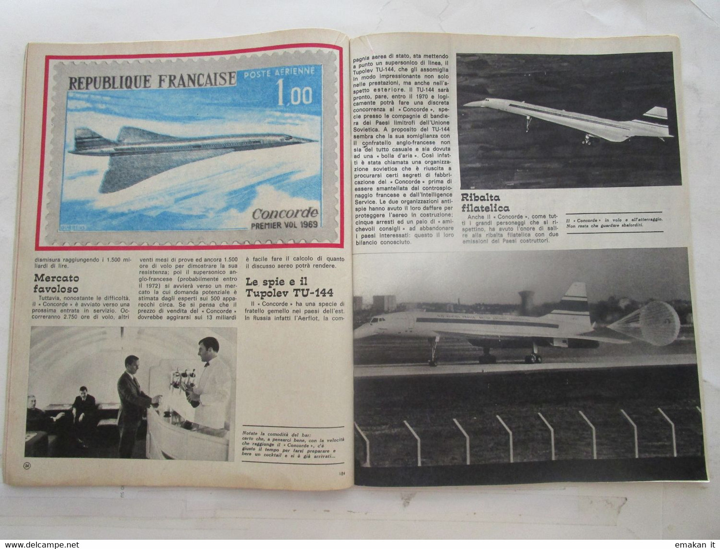 # INTREPIDO N 16 / 1969 - REIF L.R. VICENZA - AEREO CONCORDE - FIAT 128 - BICI GRAZIELLA CROSS - Premières éditions