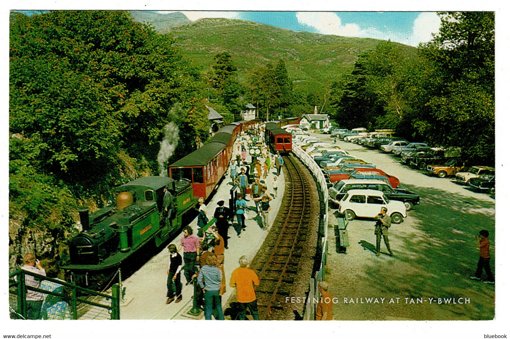 Ref 1521 - J. Salmon Postcard - Festiniog Steam Railway At Tan-Y-Bwlch Station Caernarvonshire Wales - Caernarvonshire