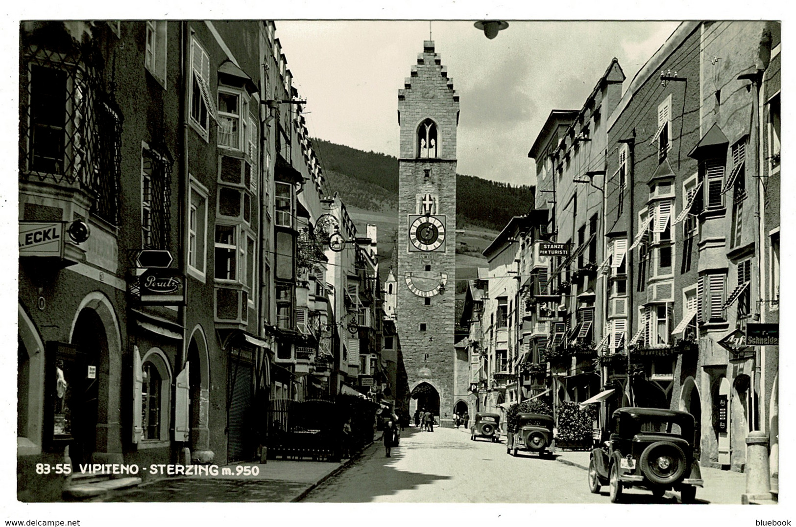 Ref 1522 - Italy Real Photo Postcard - Vipiteno Clock Tower - Sterzing Trentino-Alto Adige - Vipiteno