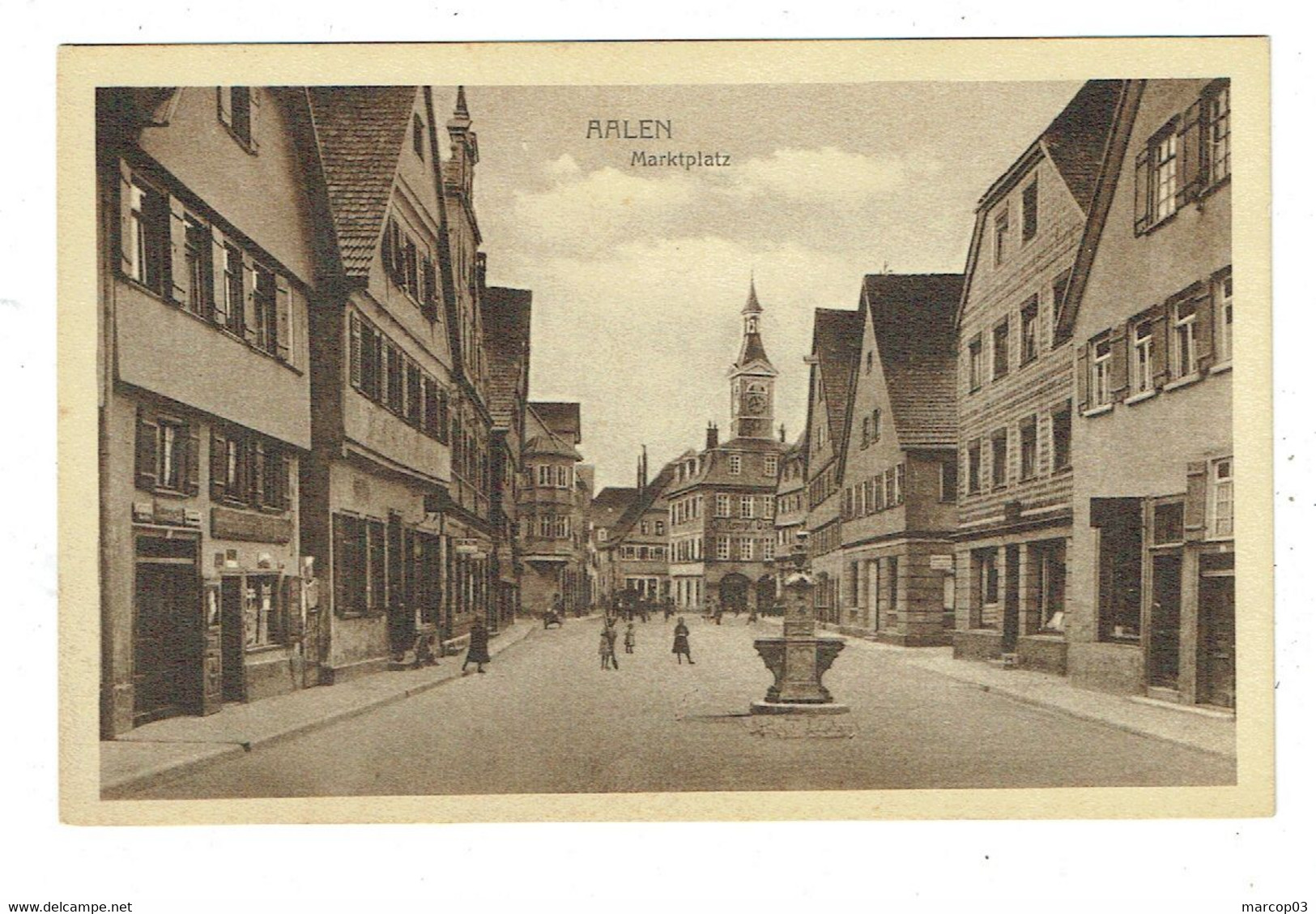 ALLEMAGNE AALEN Marktplatz  Plan Peu Courant - Aalen