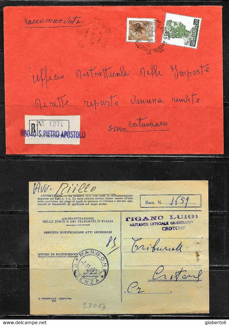 Italia/Italy/Italie: Lotto Di 6 Documenti Postali, Lot Of 6 Postal Documents. Loto Di 6 Documents Postaux - Lotti E Collezioni