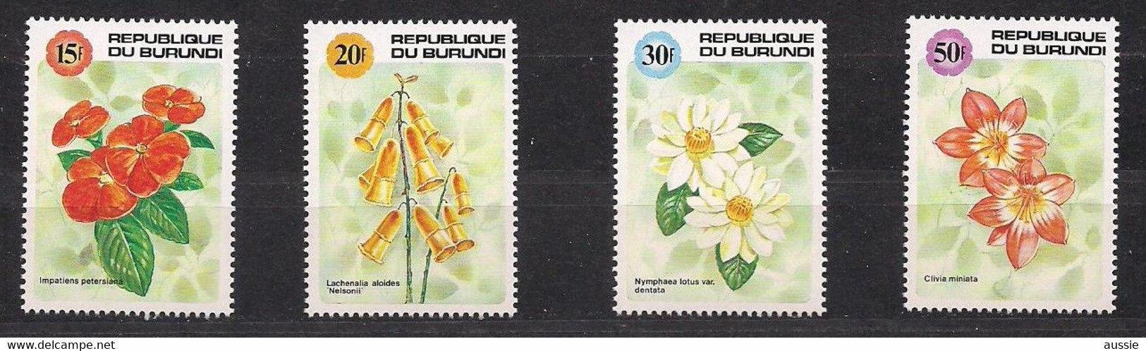 Burundi 1992 OCBn° 982-985 *** MNH Cote 22 € Flore Flowers Bloemen Fleurs - Nuovi