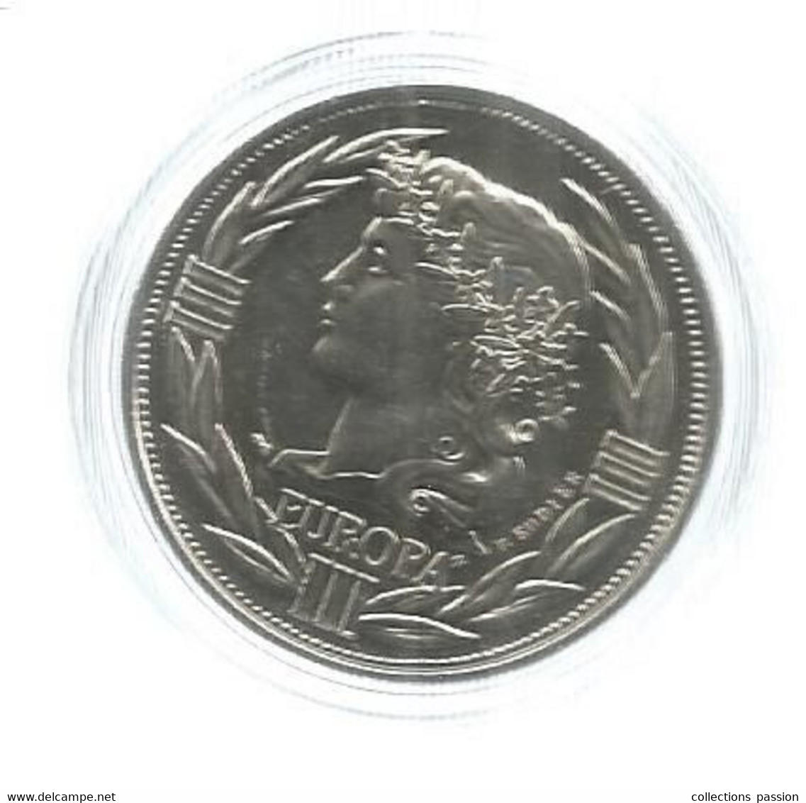 Médaille Sous Capsule De La Collection De 16 écus Européens , Argentan, 1992,EUROPA III , Frais Fr 2.45 E - Autres & Non Classés