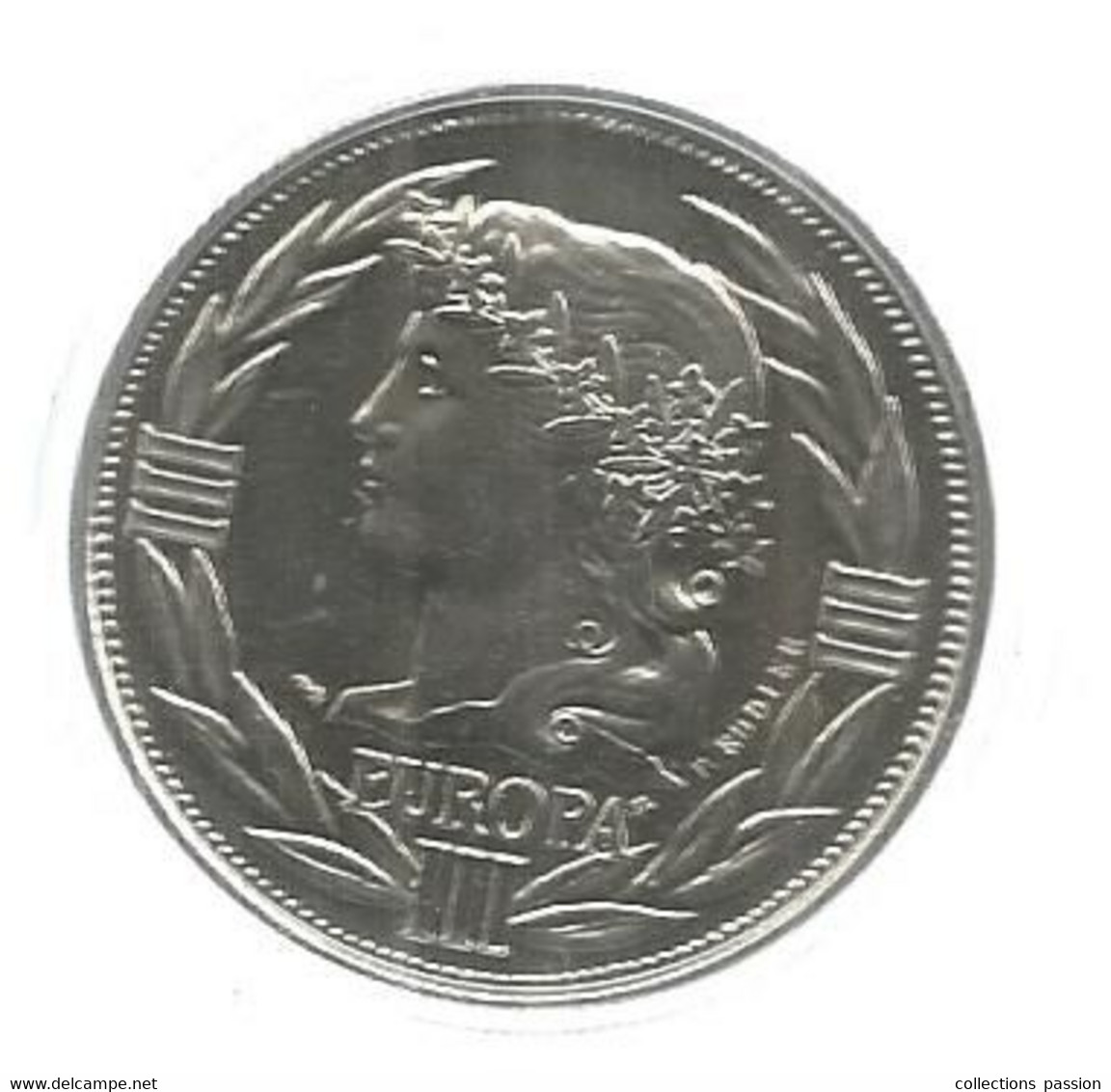 Médaille Sous Capsule De La Collection De 16 écus Européens , Argentan, 1993, EUROPA III  , Frais Fr 2.45 E - Autres & Non Classés