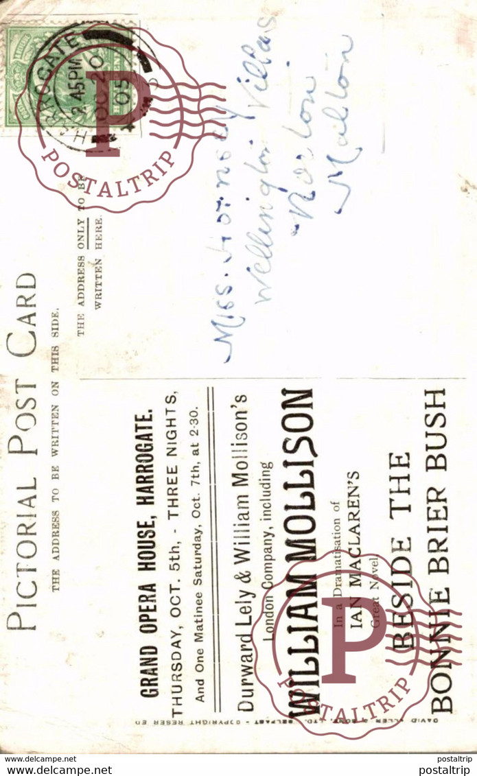 ADVERT HARROGATE 1905  GRAND OPERA HOUSE WILLIAM MOLLISON BESIDE THE BONNIE BRIER BUSH - Harrogate
