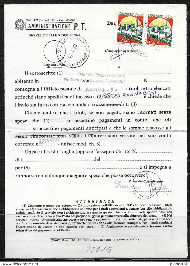 Italia/Italy/Italie: Lotto Di 6 Documenti Postali, Lot Of 6 Postal Documents. Loto Di 6 Documents Postaux - Lotti E Collezioni