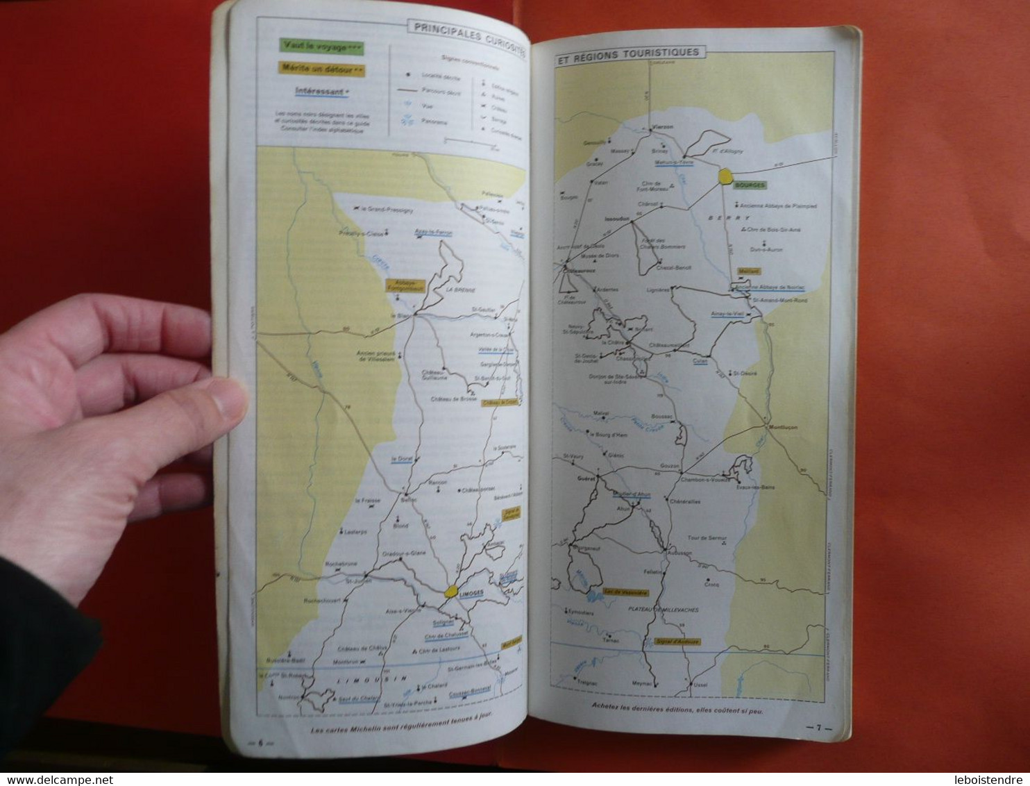 PERIGORD BERRY LIMOUSIN QUERCY MICHELIN 1975  GUIDE VERT DE TOURISME PNEU MICHELIN 11E EDITION - Michelin (guides)