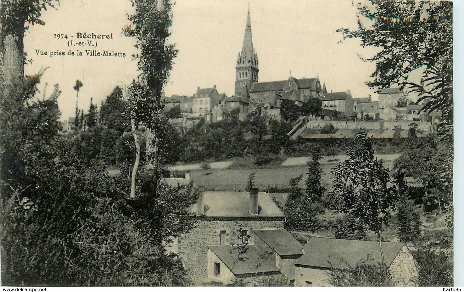 Bécherel * Vue Prise De La Ville Malette * Panorama - Bécherel