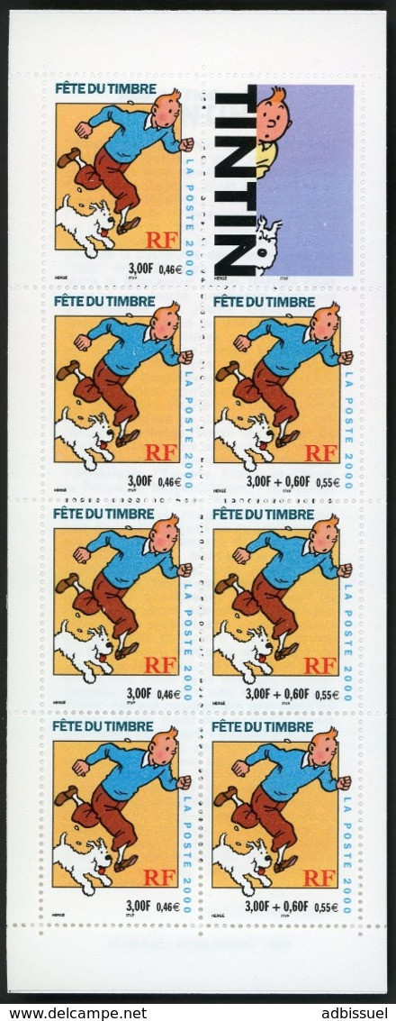 BC 3305 NEUF TB / 2000 Fête Du Timbre "TINTIN" / Valeur Timbres : 3.49€ - Tag Der Briefmarke