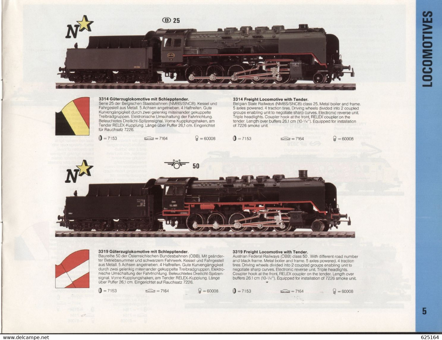 Catalogue Märklin 1992/93 Export-Modelle HO 2 Rail DC Operation - En Allemand Et Anglais - Englisch