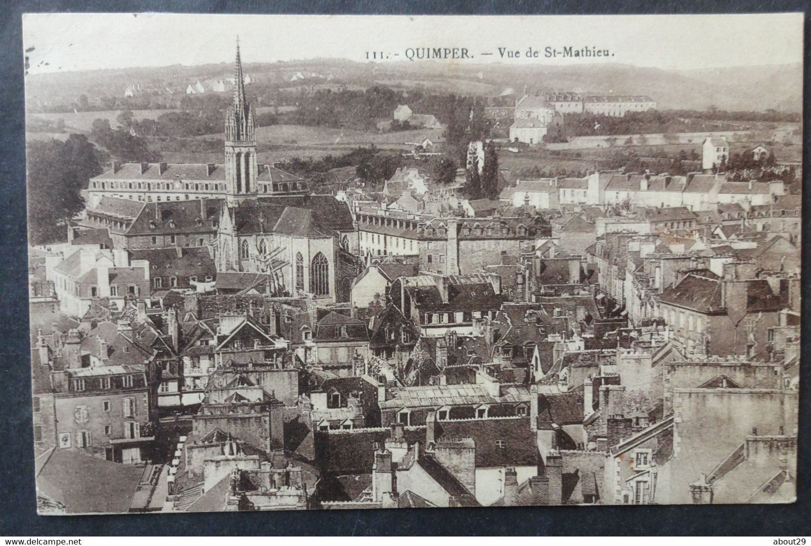 CPA 29 QUIMPER - Vue De St-Mathieu - Edit. Anglaret 111 - Réf. K 208 - Quimper