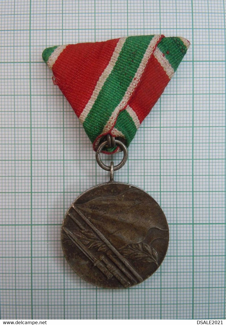 Bulgaria Bulgarian WW2 Military 1944-45 Second World War Commemorative Medal For Participation (c59) - Otros & Sin Clasificación