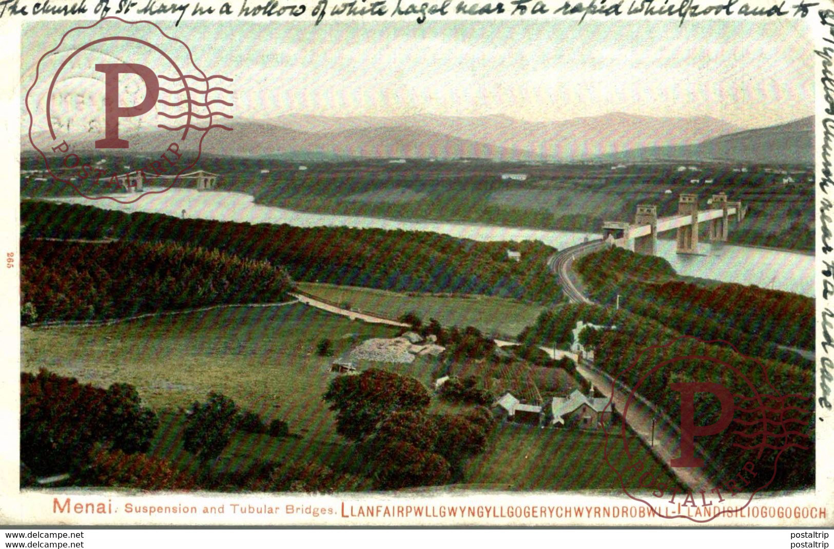 1905    Wales Menai Suspension And Tubular Bridges Llanfair, Llandisiliogogogoch - Anglesey