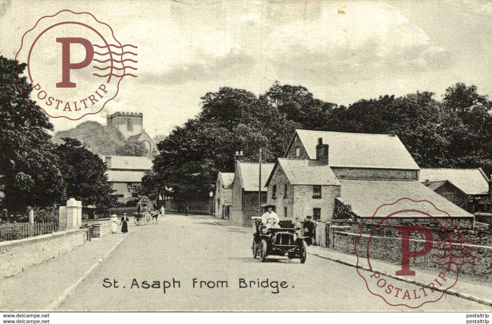 1908   ST ASAPH Cathedral From Bridge - Denbighshire