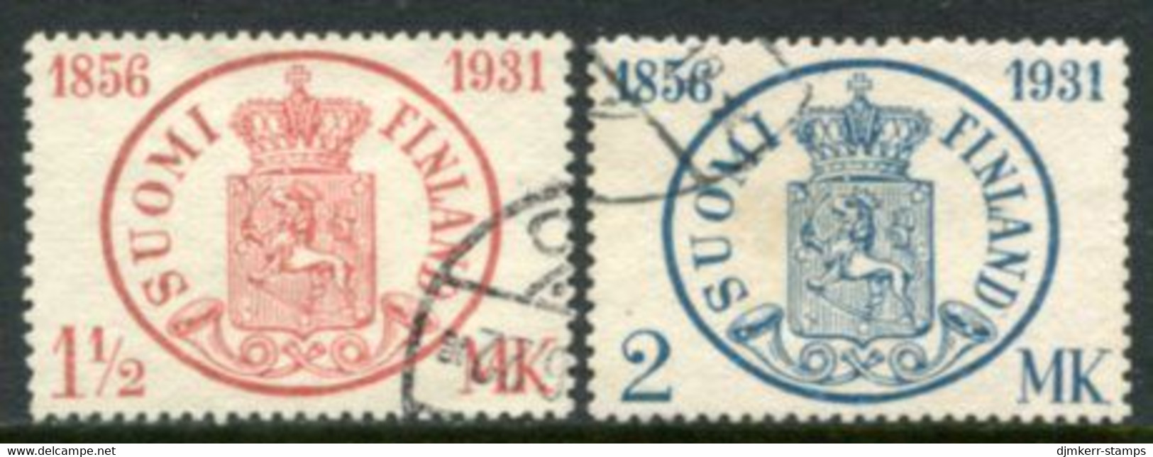 FINLAND 1931 Stamp Anniversary Used.  Michel 167-68 - Oblitérés