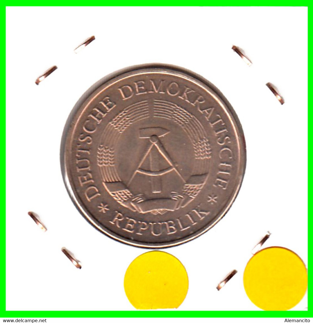 ( GERMANY ) REPUBLICA DEMOCRATICA DE ALEMANIA ( RDA ) MONEDAS DE 5-DM AÑO 1969 MONEDA XX JAHRE DDR DE 29 Mm. - 5 Mark