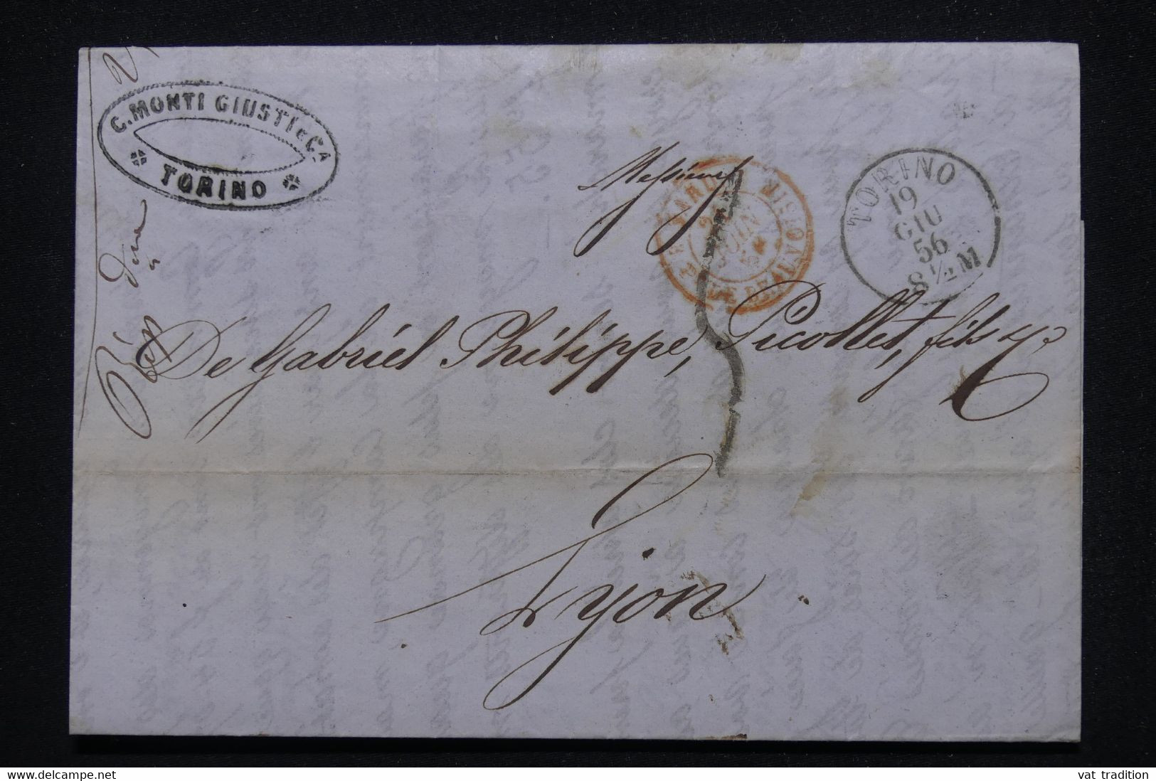 ITALIE - Lettre De Torino  Pour La France En 1856  - L 115983 - Sardegna