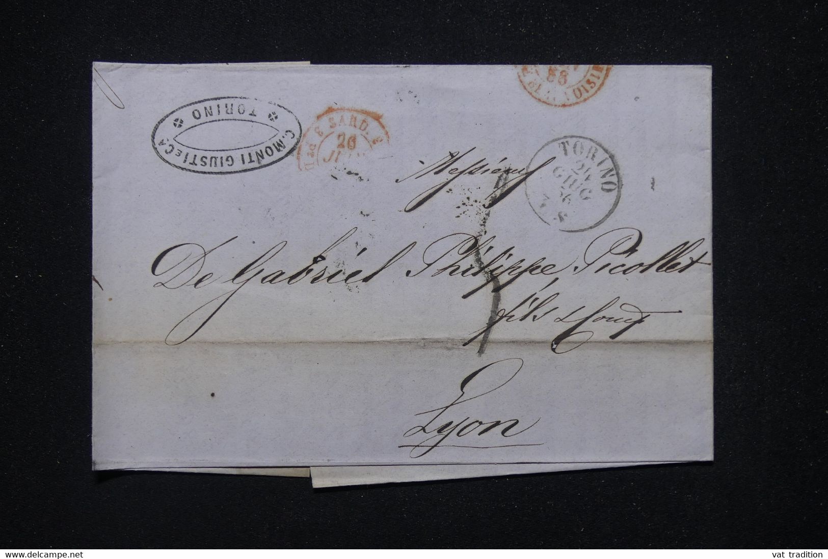 ITALIE - Lettre De Torino Pour La France En 1856  - L 115986 - Sardegna