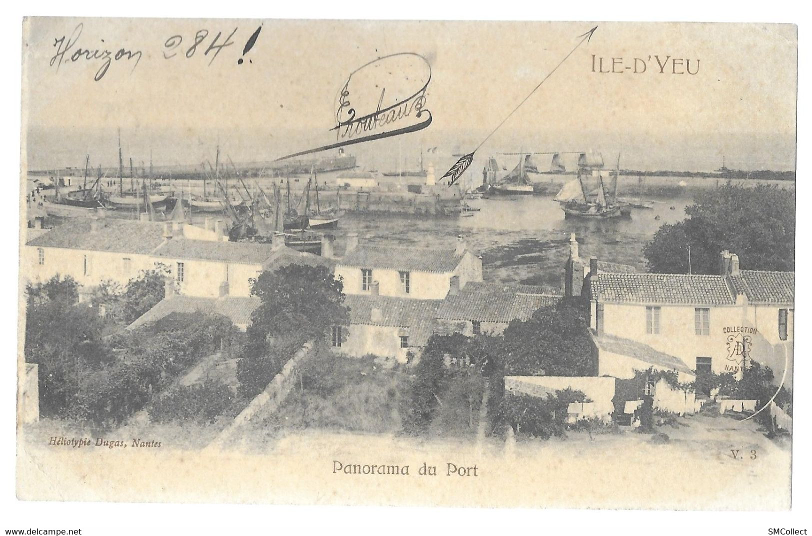 Ile D'Yeu, Panorama Du Port 1904 (A12p28) - Ile D'Yeu