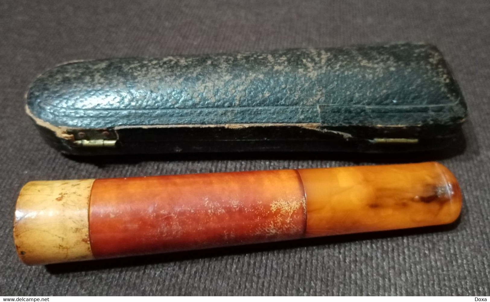 RRR Cigar Mouthpiece Amber - Meerschaum, 19th Century - Embouts