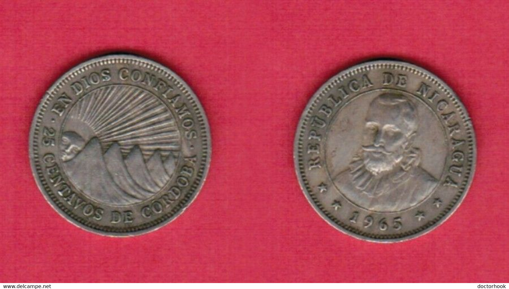 NICARAGUA   25 CENTAVOS 1965 (KM # 18) #6601 - Nicaragua