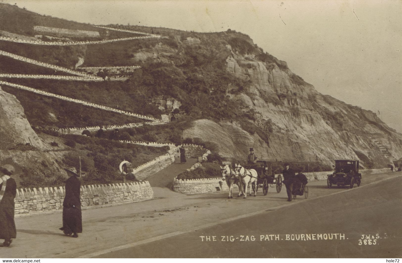 Hampshire - Bournemouth - The Zig-Zag Parh - Bournemouth (until 1972)