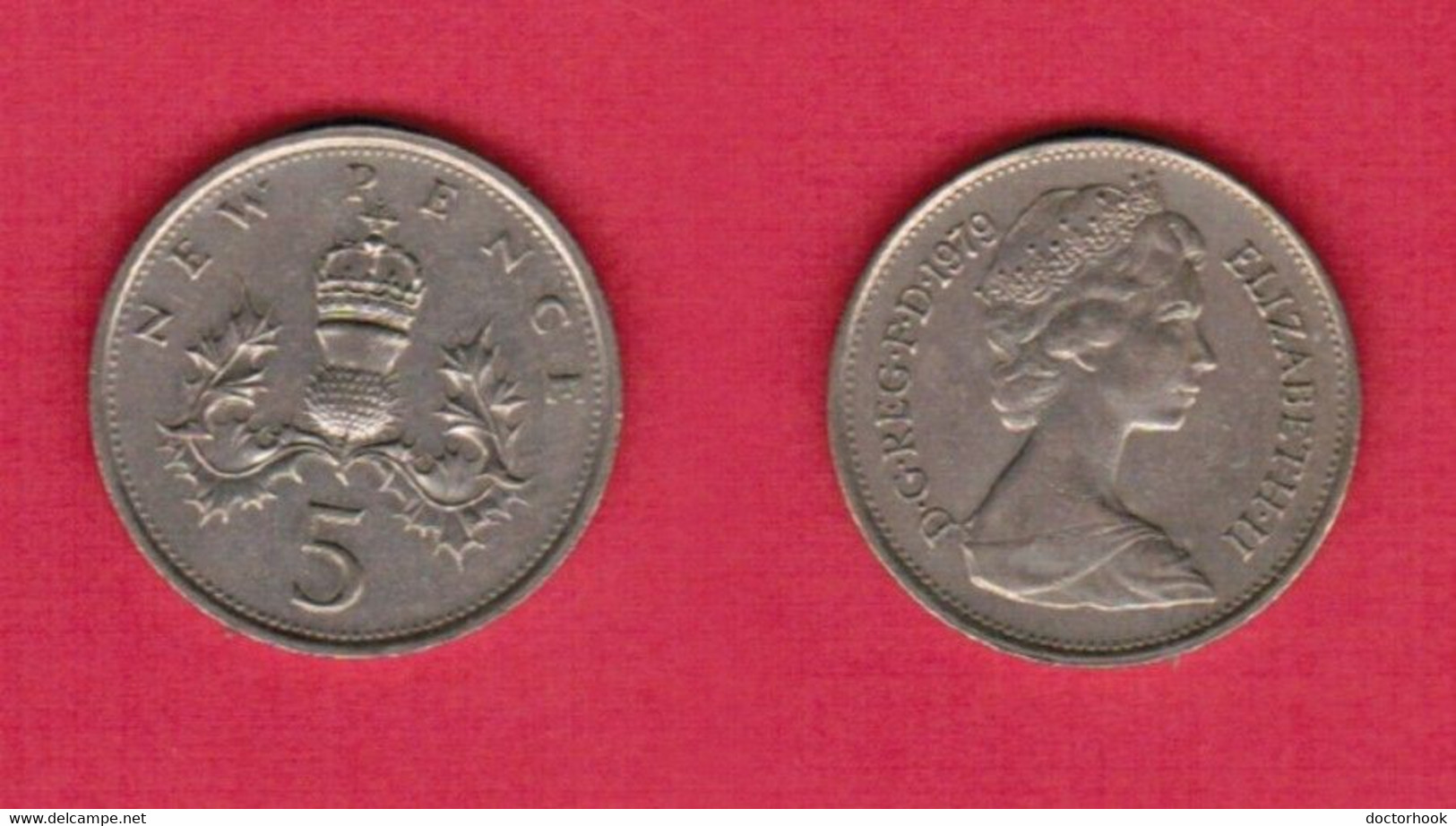 GREAT BRITAIN   5 NEW PENCE 1979 (KM # 911) #6605 - 5 Pence & 5 New Pence