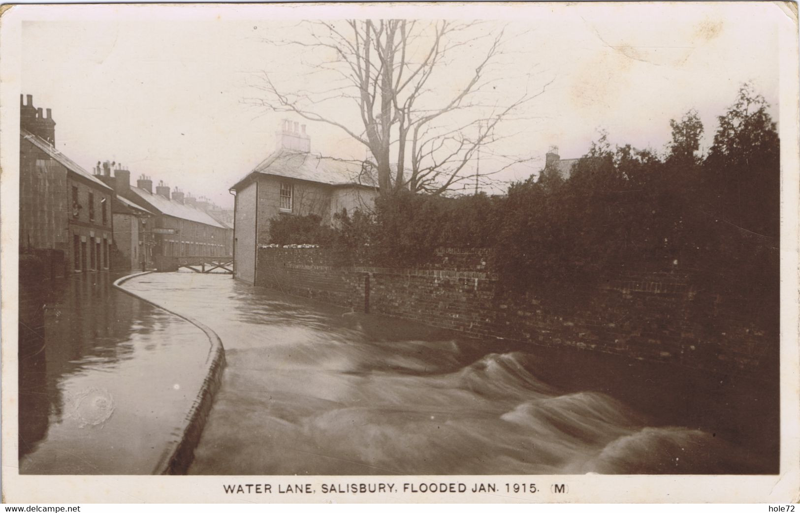 Wiltshire - Salisbury - Water Lane - Flooded January 1915 - Salisbury