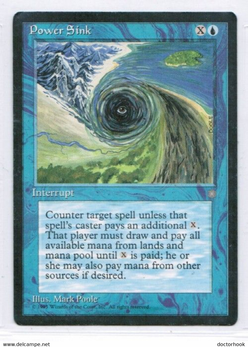 MAGIC The GATHERING  "Power Sink"---ICE AGE (MTG--147-2) - Other & Unclassified